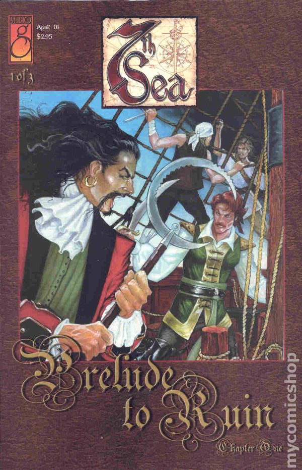 cover for issue 1 of the comic book mini-series 7th Sea Prelude To Ruin
