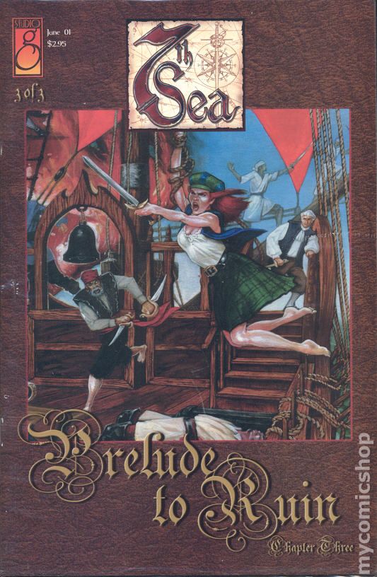 cover for issue 3 of the comic book mini-series 7th Sea Prelude To Ruin