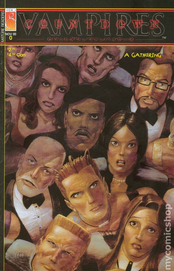 cover for issue 0 of the comic book Countdown Vampires video game tie-in